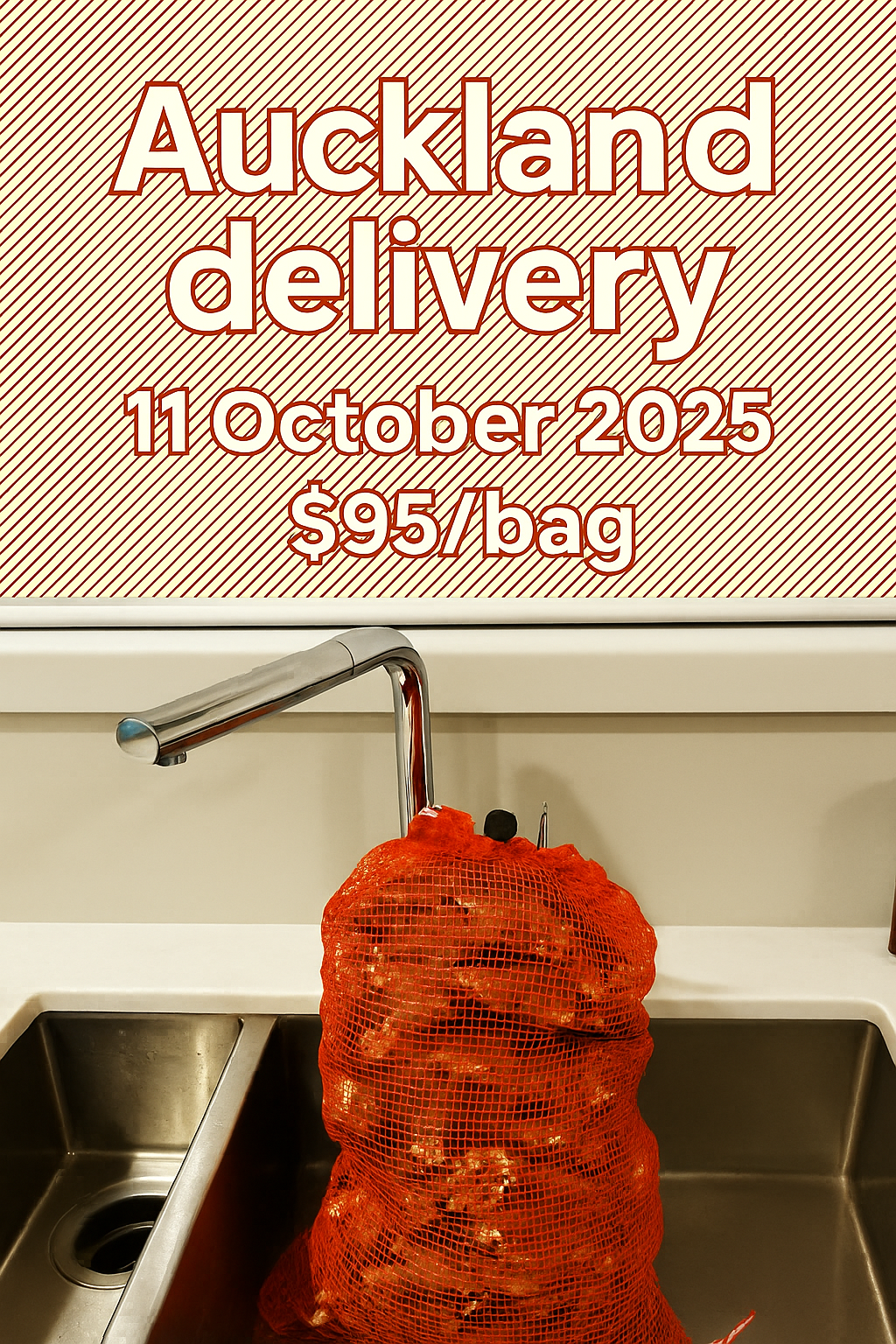 Auckland 11 October 2025 - One bag of Fresh as Pacific Oysters